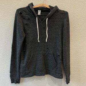 Alternative Earth Distressed Hoodie Medium